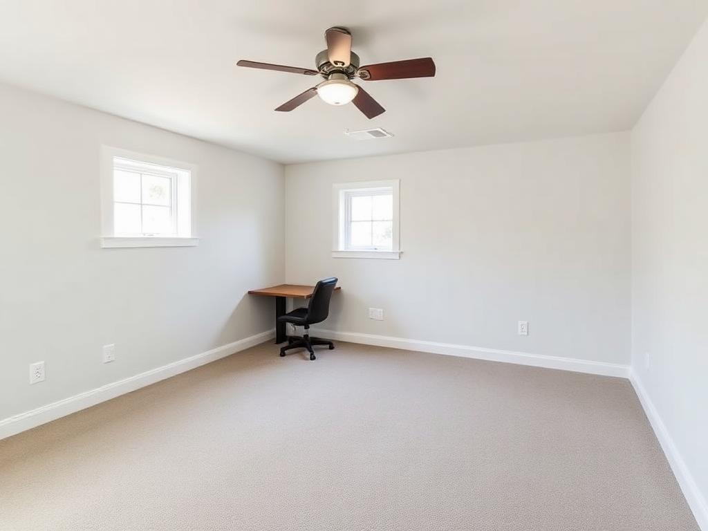 Garage to Home Office Conversion - after