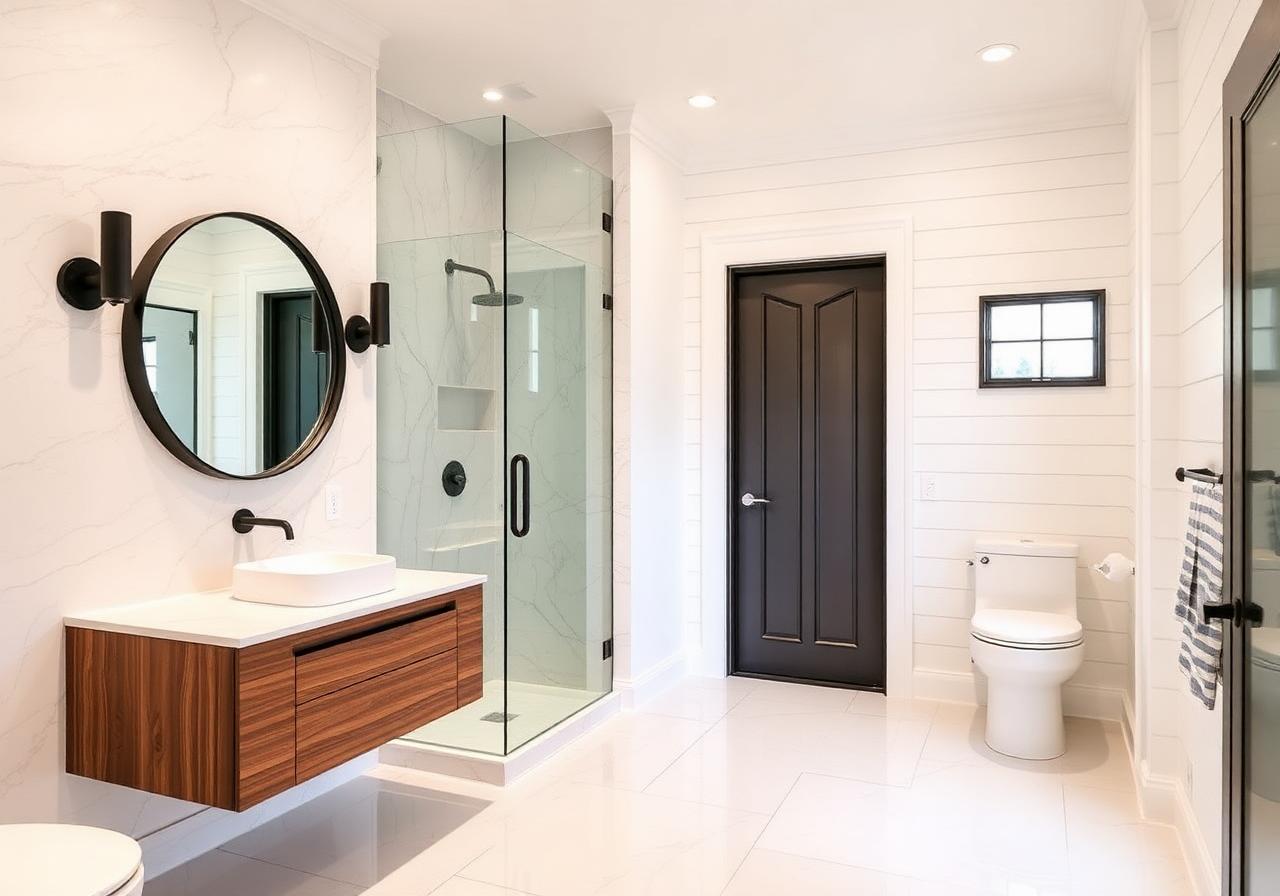 Walk-In Shower Bath Conversion - after