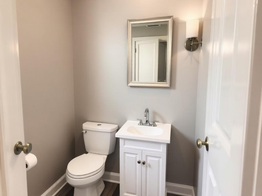 Moody Powder Room Refresh - after