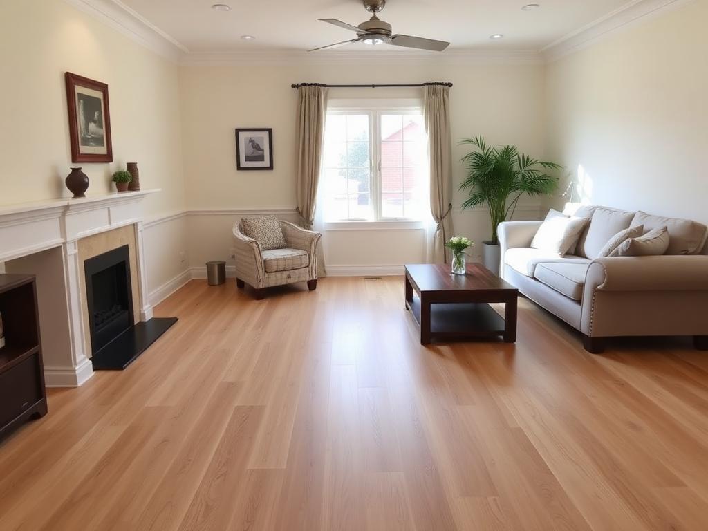 White Oak Living Room Floors - after