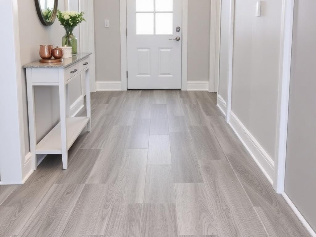 Herringbone Tile Entryway - after