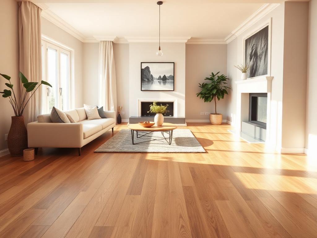 Wide Plank Hardwood Flooring - after