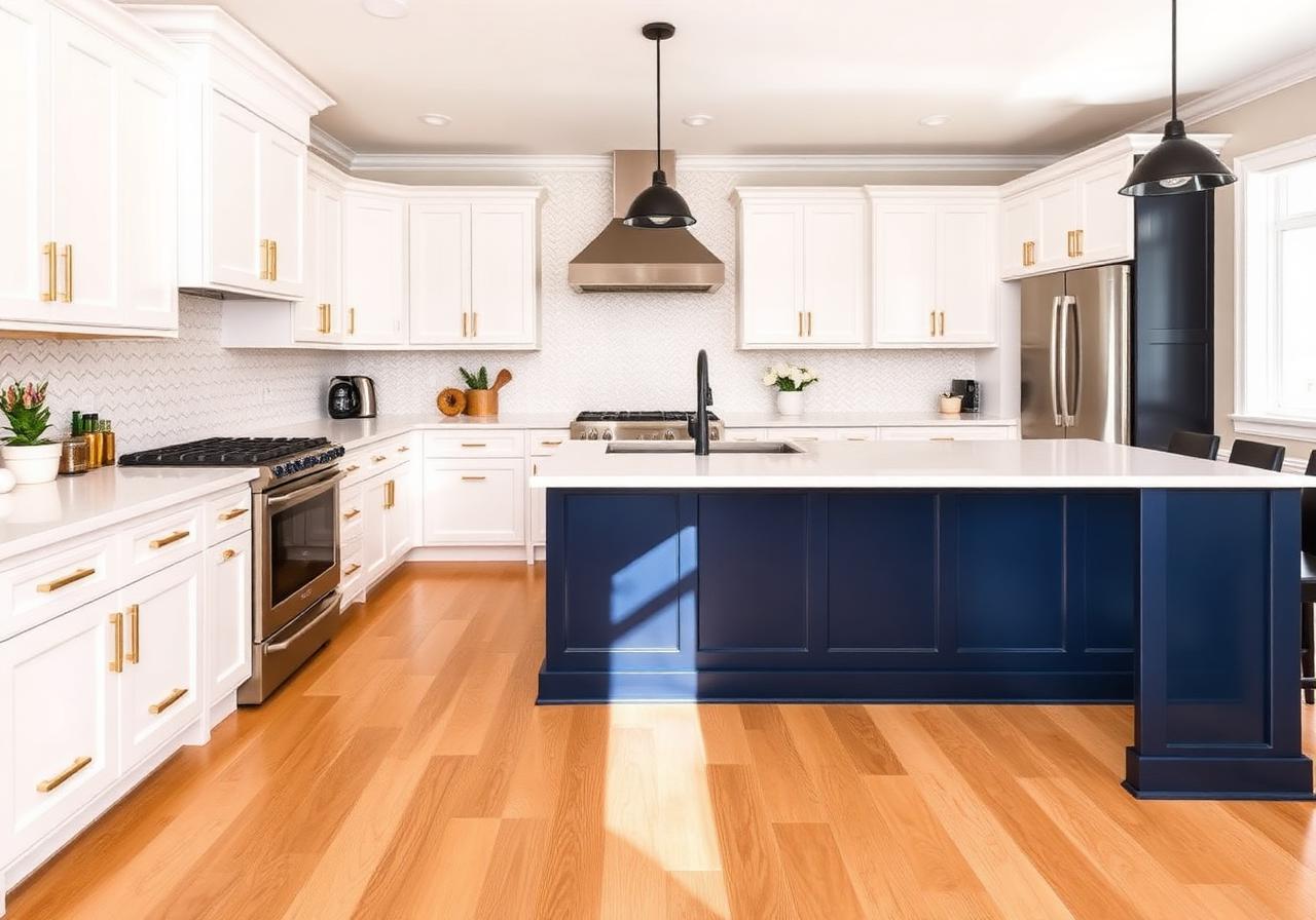 Two-Tone Farmhouse Kitchen - after