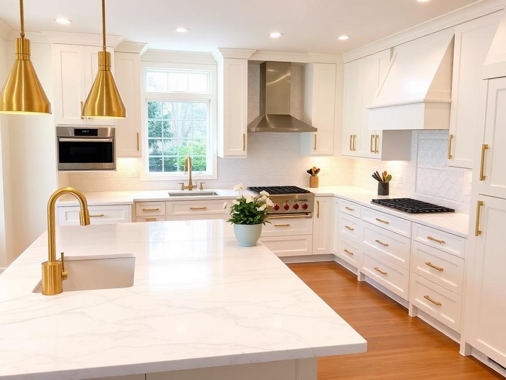 Modern Marble Kitchen Remodel - after