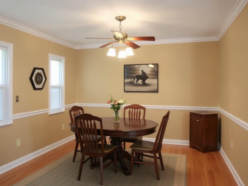 Bright Dining Room Repaint - after