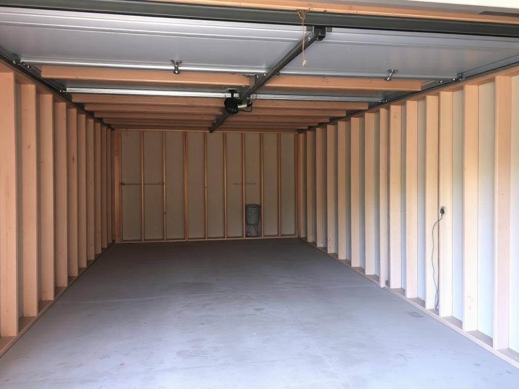 Garage to Home Office Conversion - before