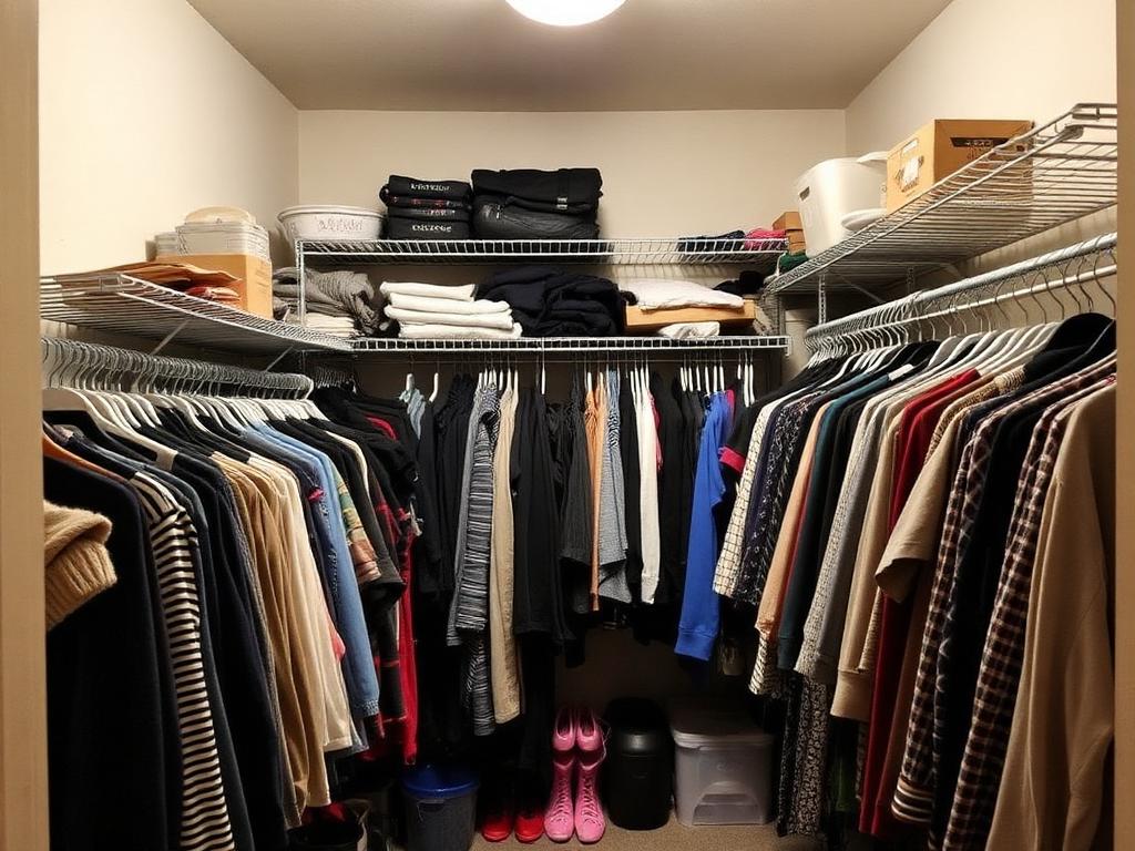 Custom Walk-In Closet System - before