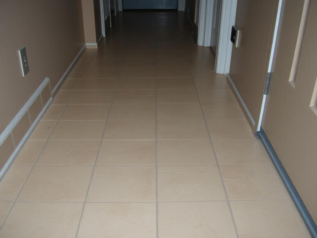 Herringbone Tile Entryway - before