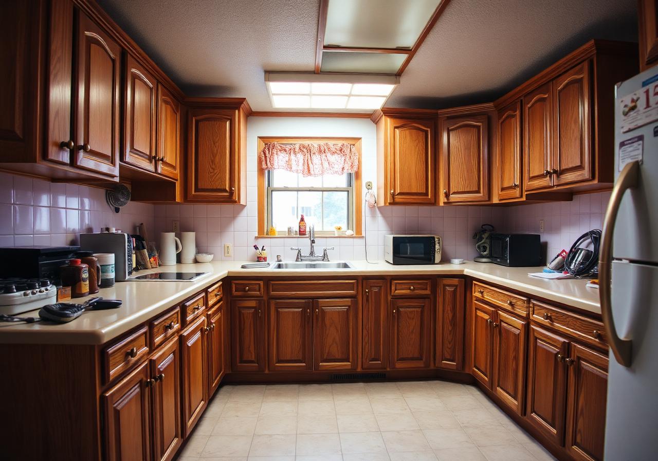Two-Tone Farmhouse Kitchen - before