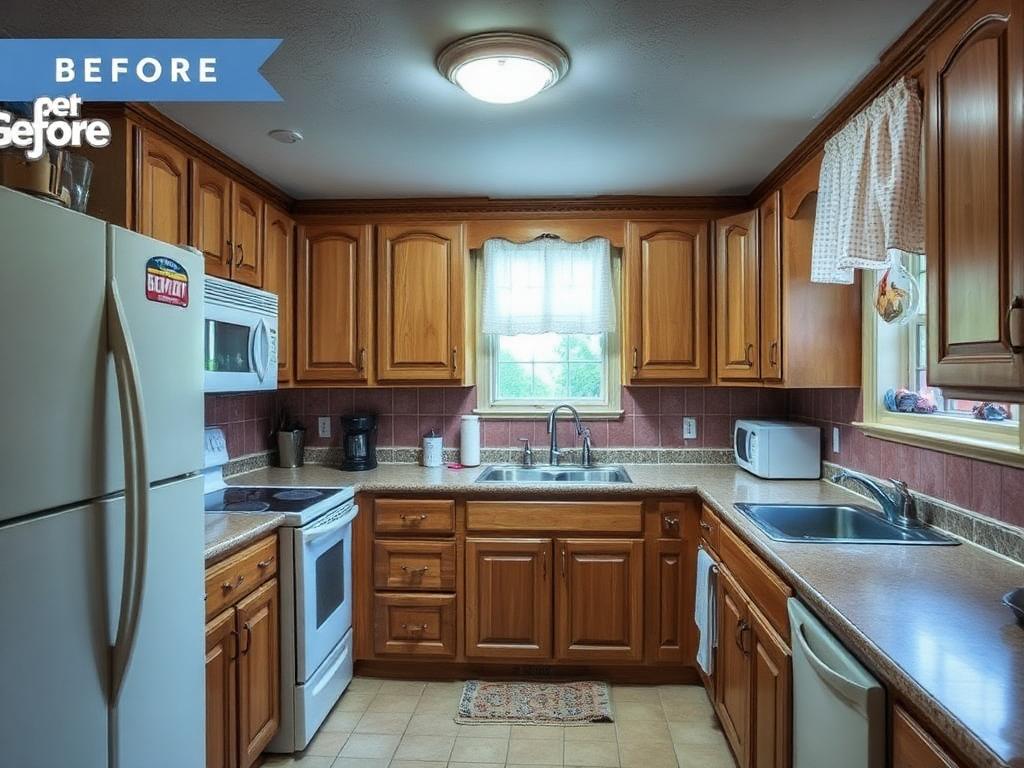 Modern Marble Kitchen Remodel - before