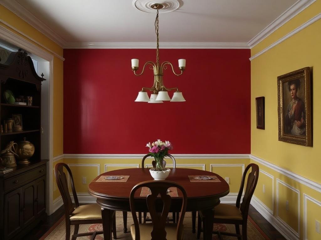 Bright Dining Room Repaint - before