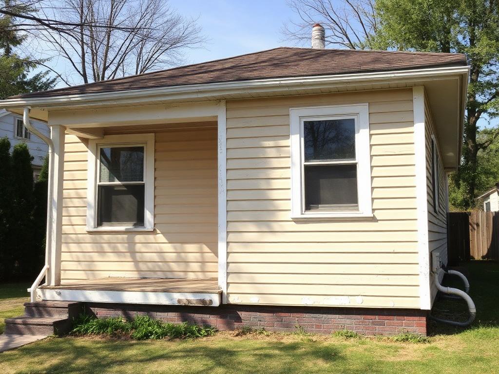 Modern Farmhouse Exterior Repaint - before